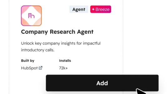 内置 Customer Agent、Prospecting Agent、Data Agent 三大 AI 智能体，7×24 小时自动化处理客户咨询、销售拓客和数据洞察